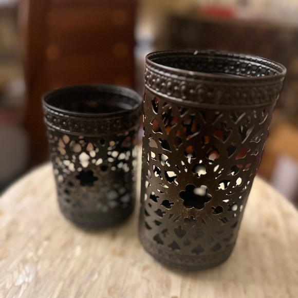 Southern Loving at Home Bronze Candle Holders - Picture 2 of 3